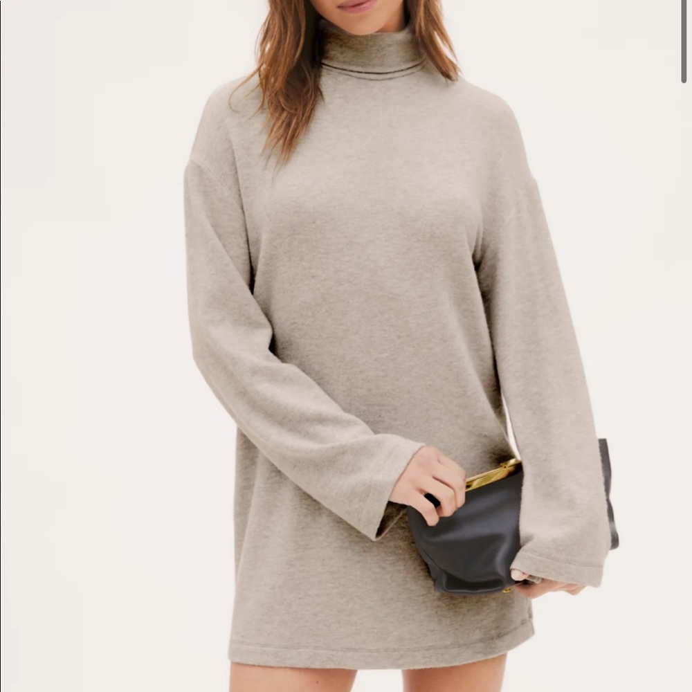 Reformation Aspen Dress Heather Gray